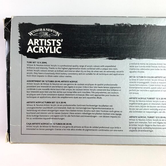 Vintage Winsor&Newton Artists' Acrylic Tube Set, 12 x 20ml tubes - Picture 6 of 7